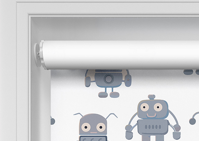 Robo Town, Cyborg Grey - Twist&Fit Roller Blind - Image 9